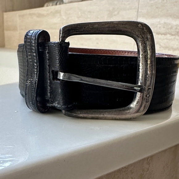 Accessories - Ralph Lauren Black Leather Belt